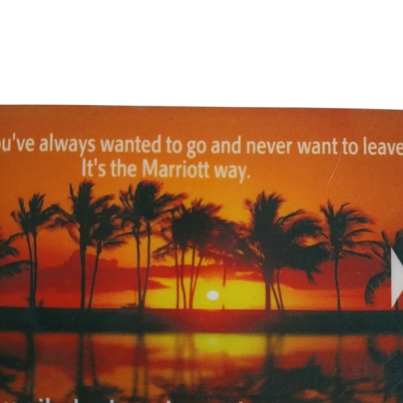 Marriott Hotel Resort Key Card Hotel Room Key Waikoloa Beach Big Island - Picture 2 of 4